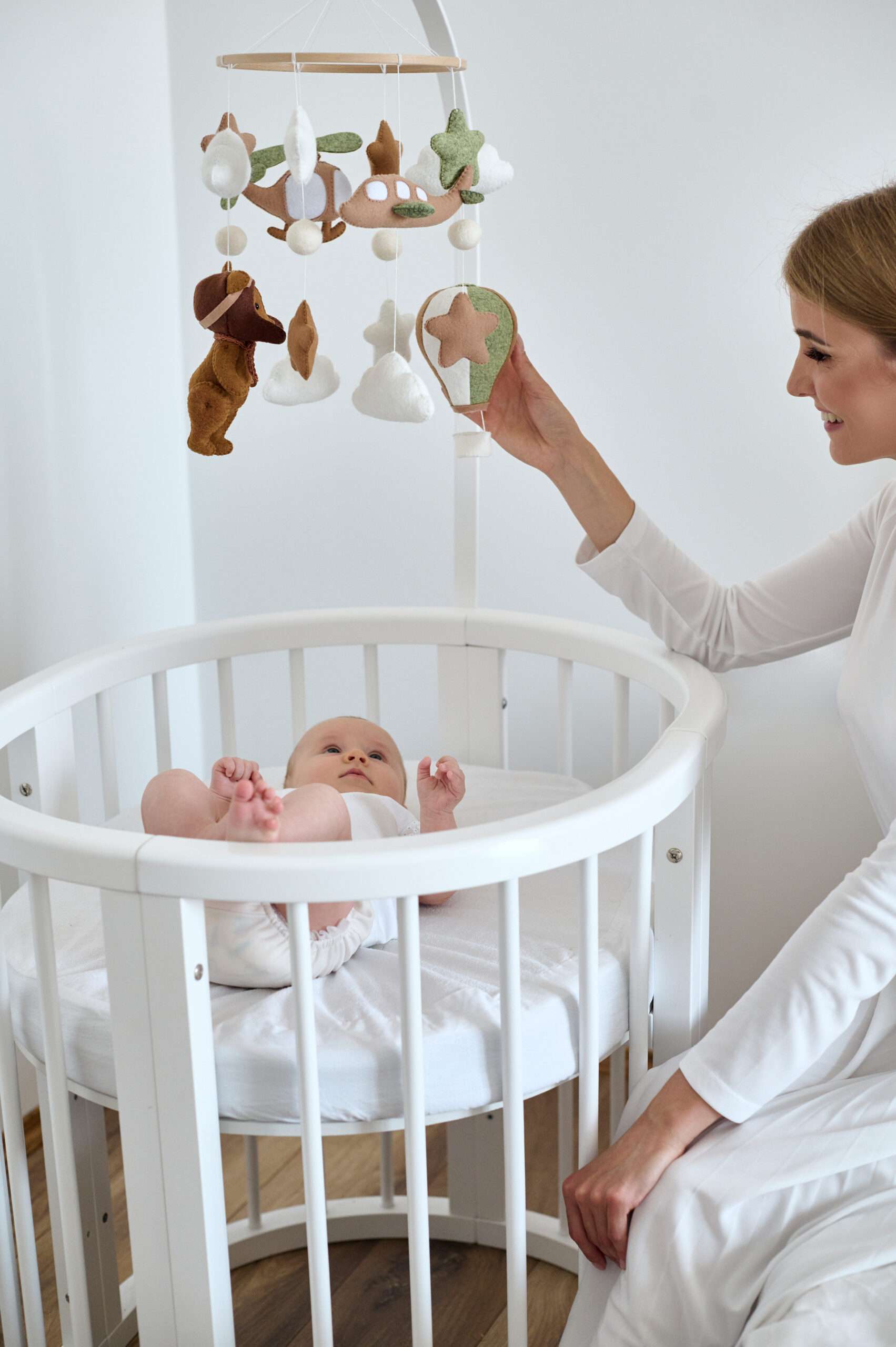 Дитячий мобіль на ліжечко «Ведмедик-льотчик» - Зображення 6