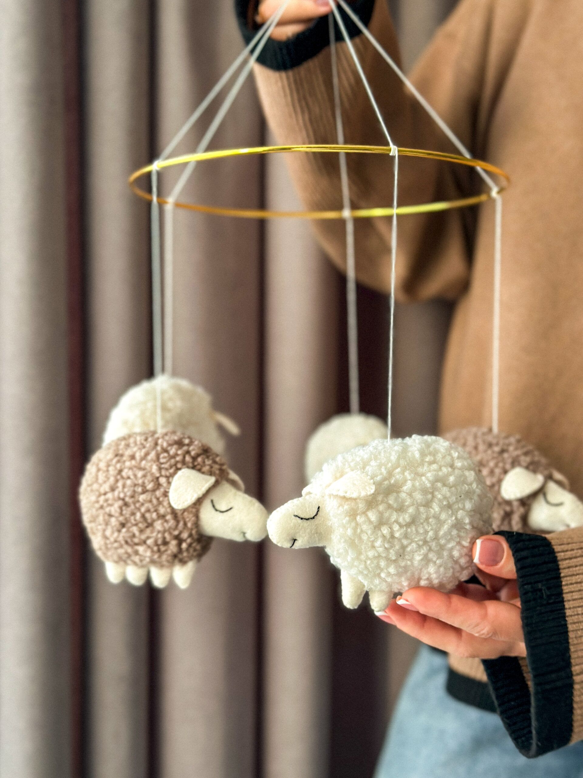 Мобіль на ліжечко для немовлят Овечки - Зображення 6