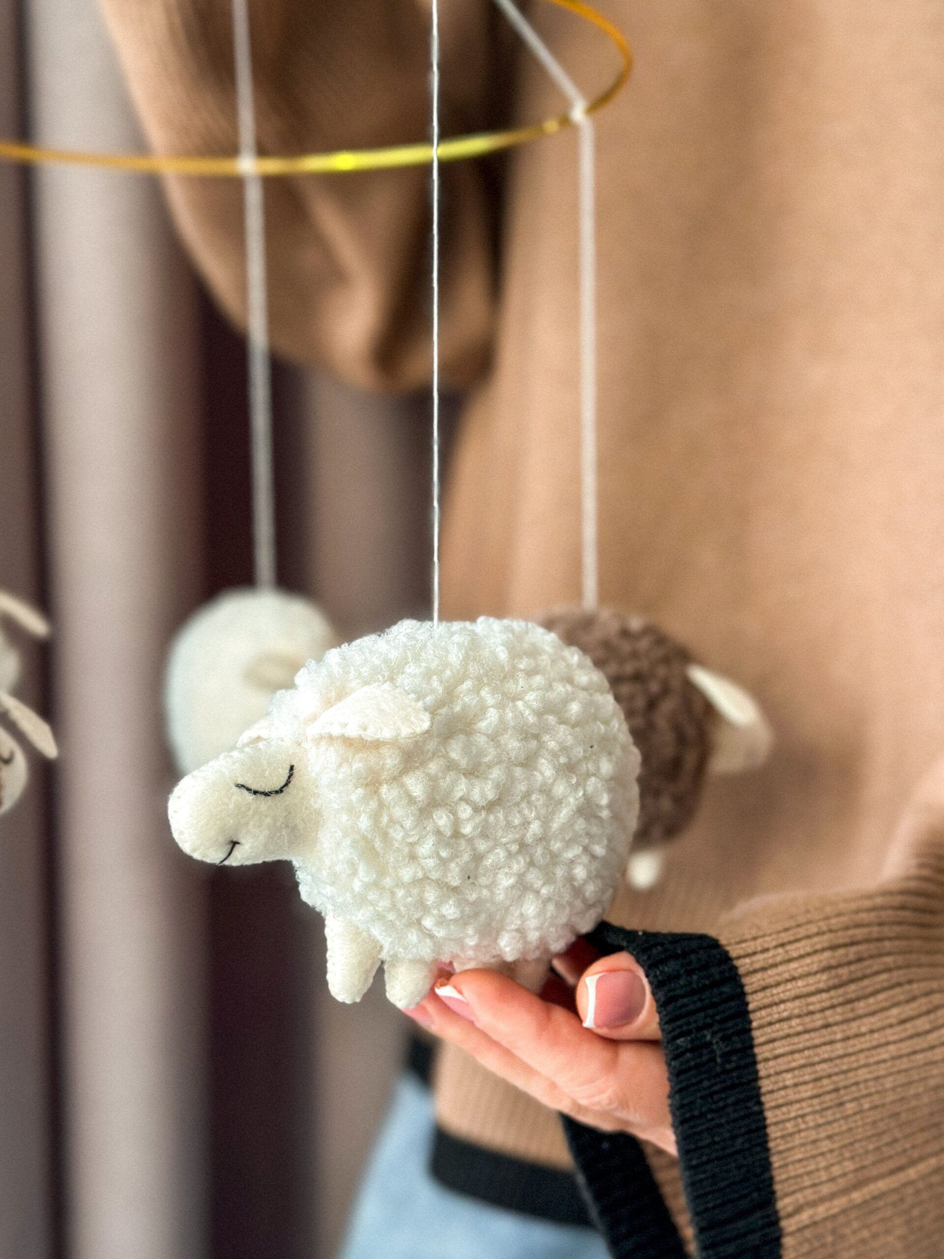 Мобіль на ліжечко для немовлят Овечки - Зображення 4